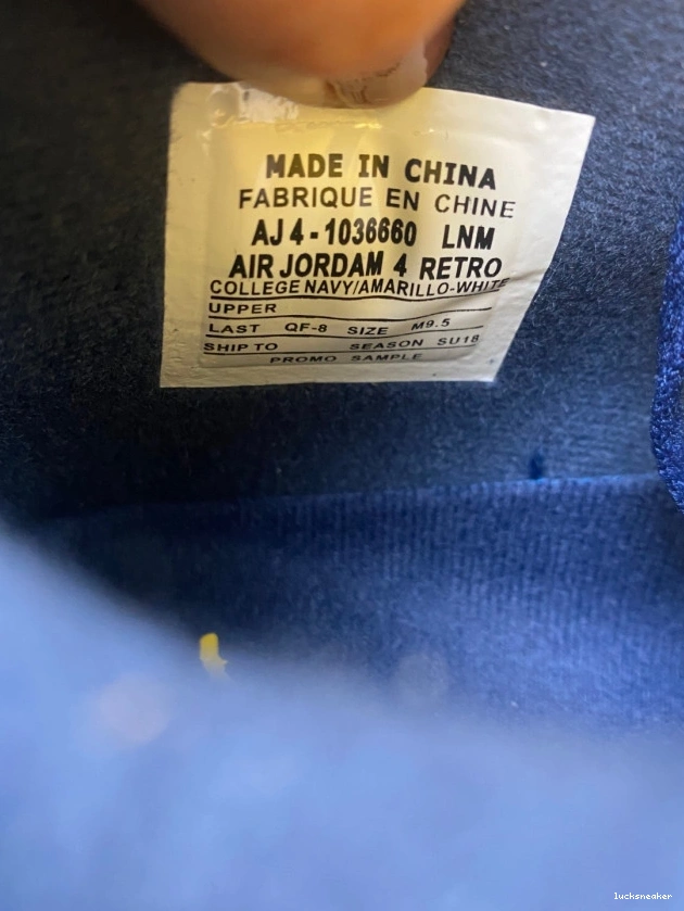 Rep LUCY (PE) Michigan Air AJ4-1036660 Retro 4 Jordan 0709